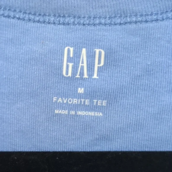 GAP Women Blue Long Sleeve Tee T Shirt Top Medium NWT - Picture 2 of 6